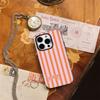 Custodia per Telefono Tigre a Strisce Rosa-Arancio per IPhone 16 15 14 13 12 11 X XS XR XSMAX 7 8 Pro Max Plus Copertura Posteriore a Doppio Strato