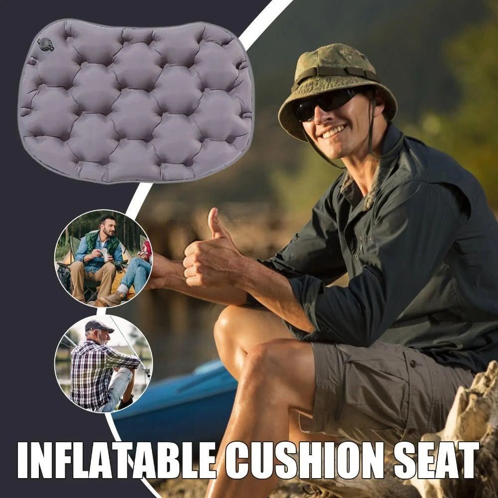 Ultraleichtes aufblasbares Sitzkissen mit Aufbewahrungstasche Luft-Sitzkissen für Outdoor-Reisen Camping