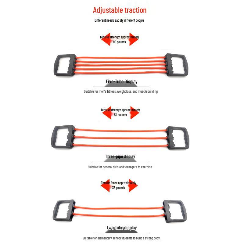 TLXT 5-Tube Resistance Band Chest Expander