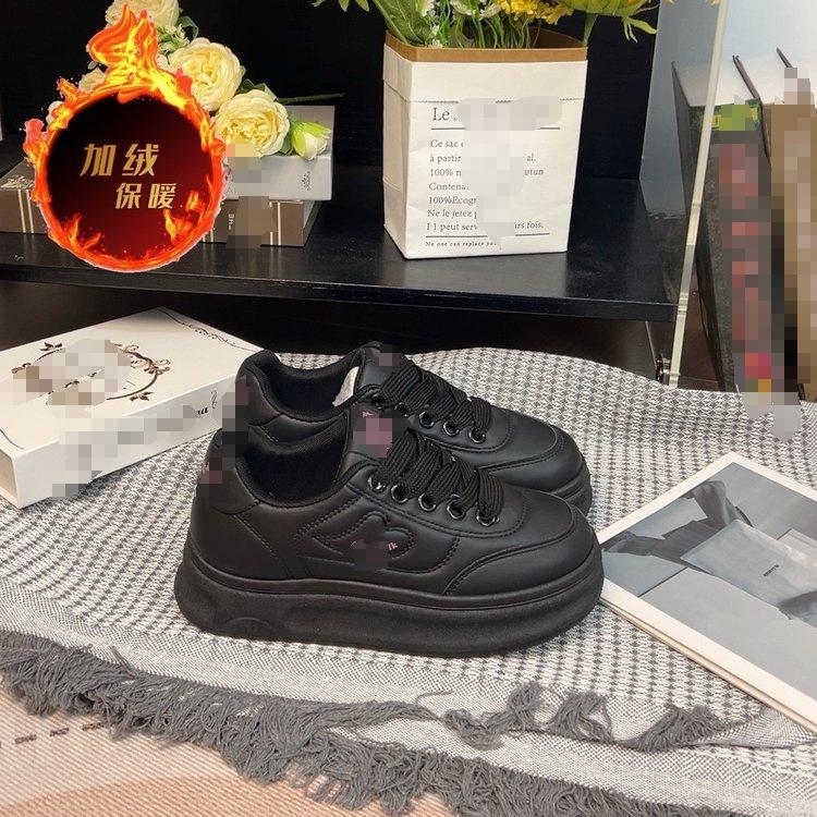Dicke Sohle dicke Sohle Nischen-Board-Schuhe Neue lässige Sports-Samt-Baumwollschuhe für Herbst und Winter