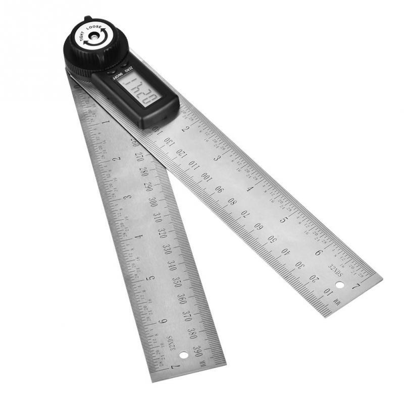 Protractor Ruler Stainless Steel Electronic Protractor Digital Goniometer Angle Finder Miter Gauge Ruler 0-200mm Protractor Ruler Stainless Steel Electronic Protractor Digital Goniometer Angle Finder Miter Gauge Ruler 0-200mm