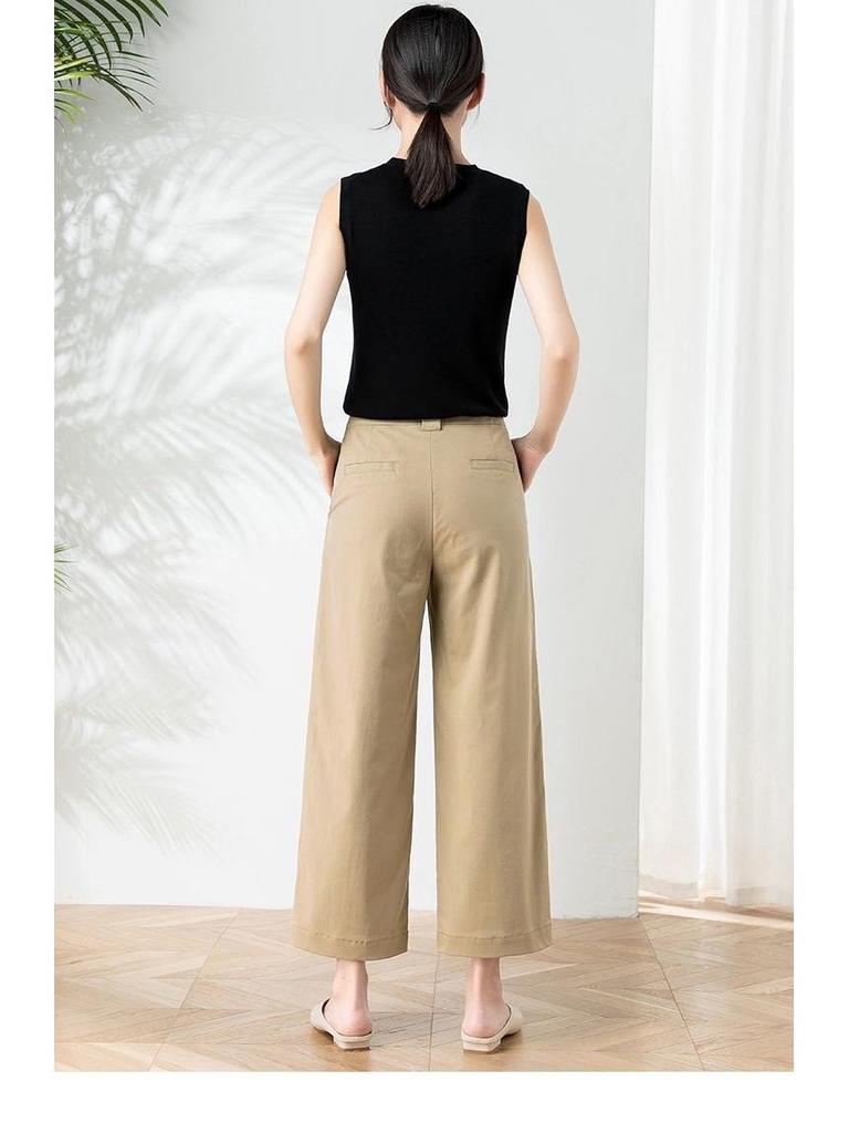 Damen Baumwolle Weitbein Neun-Punkt Hose - Frühling/Sommer Freizeitmode Hose