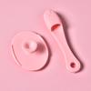 New 2pcs Face Massage Brush Silicone Face Scrubber Pore Cleaner Skin Care Brush Cleansing Face Brush XLS01