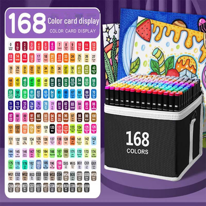 Sada oboustranných akvarelových a alkoholových fixů pro design a umění