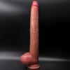 12.2" Extra Long Realistic Dildo – Self-Lubricating Liquid Silicone, Real Skin Texture, Soft & Flexible, No Batteries, Adult Toy for Women