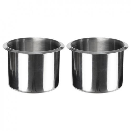 2x Stainless Steel Cup Drink Holders for Marine Boat Car Truck Camper RV