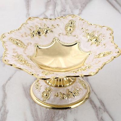 Handmade European Fruit Plate Plating Process Zinc Zinc Alloy Retro Dish Creative Table Snacks Tray  Table