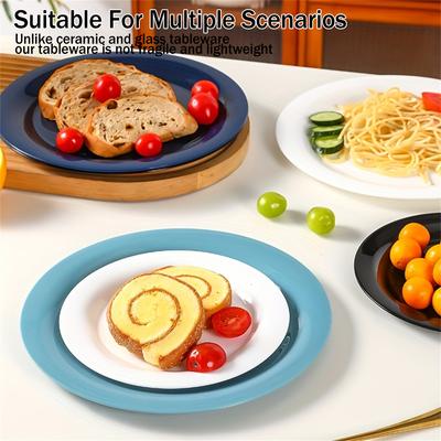 19cm Πλαστικά Πιάτα Ασπαστα Πιάτα Σετ Πιάτα Δείπνου Πολλά Χρώματα Πιάτο Επιδόρπιου Πιάτο Σαλάτας Ελαφριά Πιάτα Τραπεζιού Πιάτο Κάμπινγκ