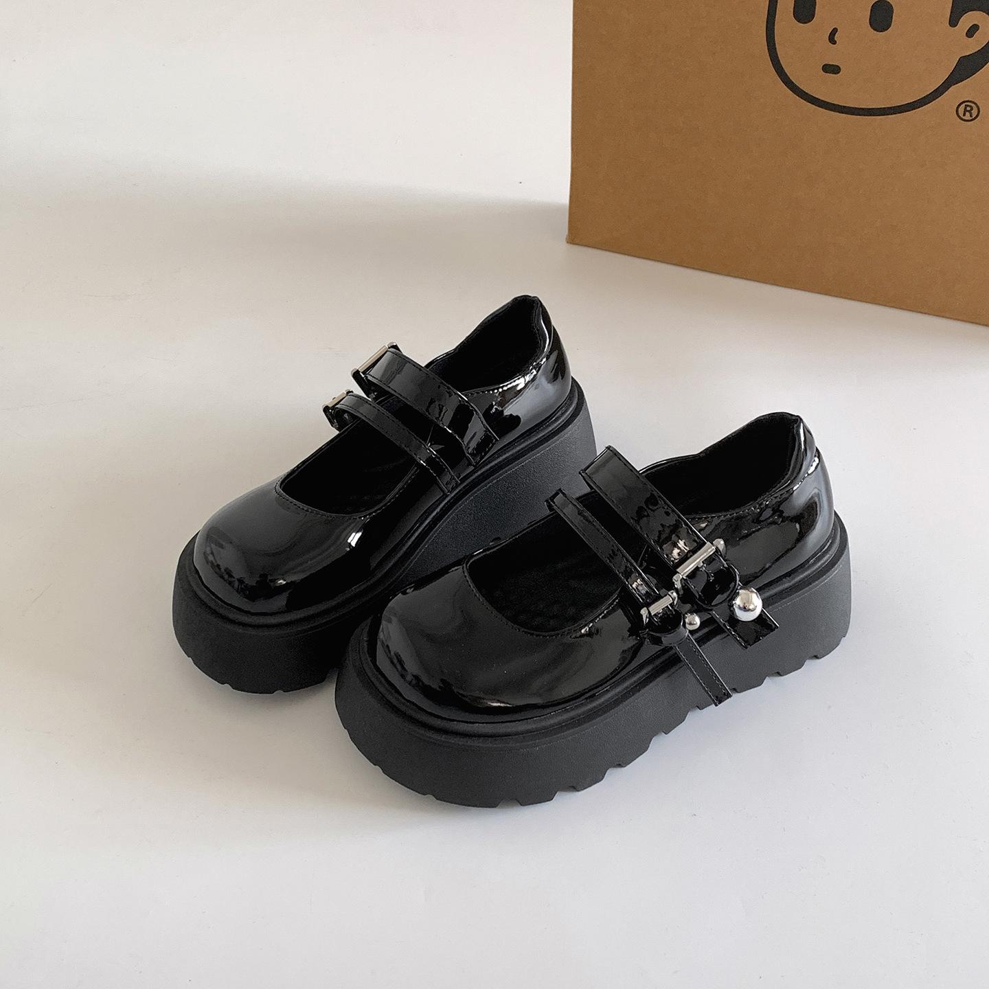 

Queen Fan White French Platform Shoe Women s 2025 New Summer Skirt Versatile Mary Jane Shoes 35 чёрный