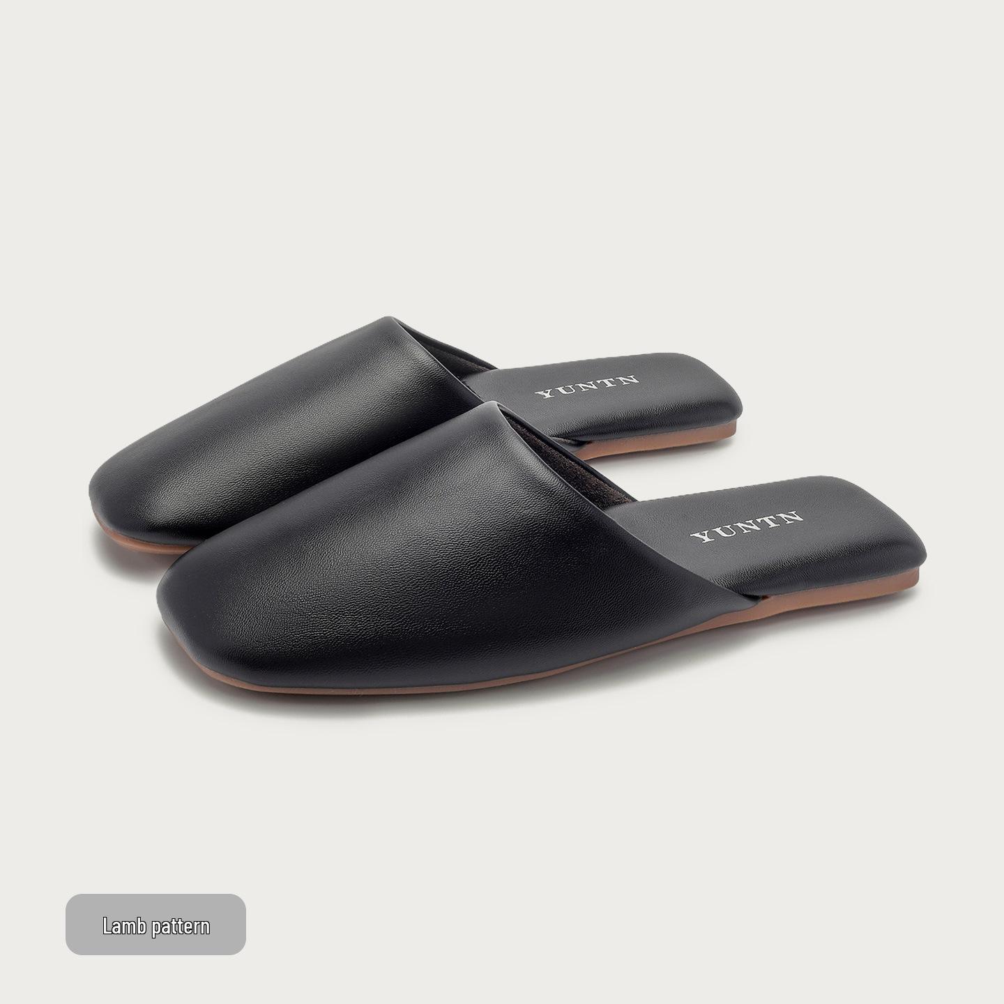 

Облачные Осенние Хлопковые Тапочки из Овчины с Эффектом Обнажённой Кожи - Роскошная Домашняя Обувь для Мужчин и Женщин