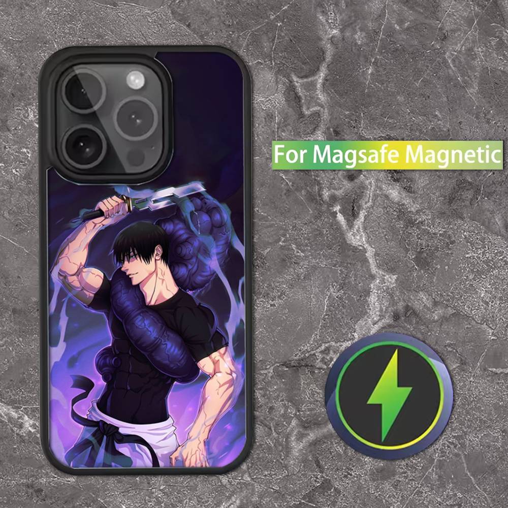 

Чехол для телефона Toji Fushiguro J-jujutsu для iPhone 16,15,14,13,12,11,Pro,Max,Plus,Mini,SE Магнитная беспроводная зарядка Magsafe iPhone15pro