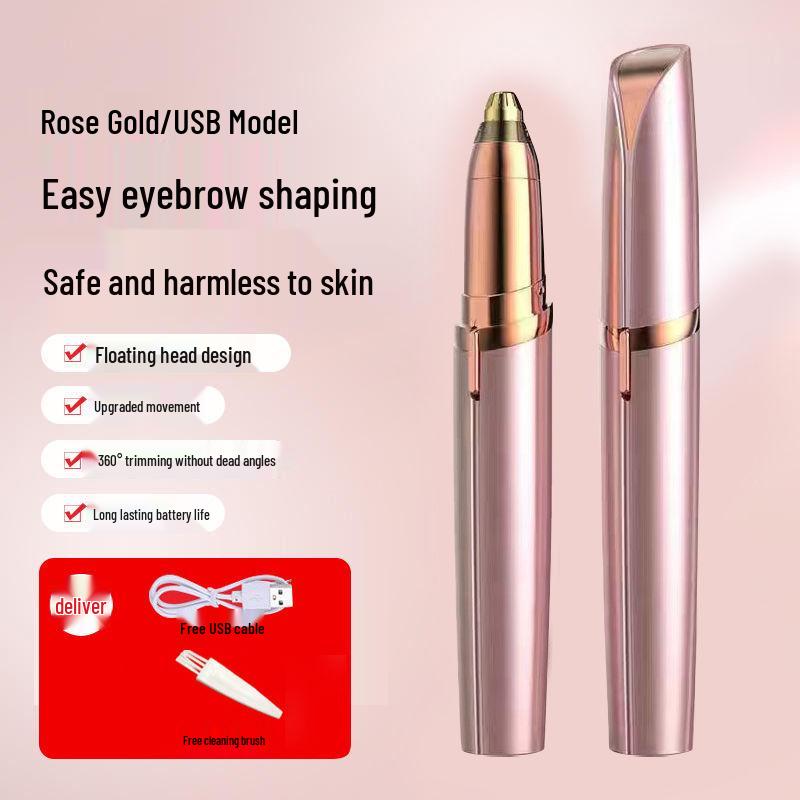 Rechargeable USB Electric Eyebrow Trimmer & Shaper for Men and Women