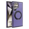 Custodia in Pelle Samsung S25ULTRA Supporto Magnetico Rotante a 360° in Metallo Custodia per Telefono Cellulare S23 Anti-caduta S24u Business