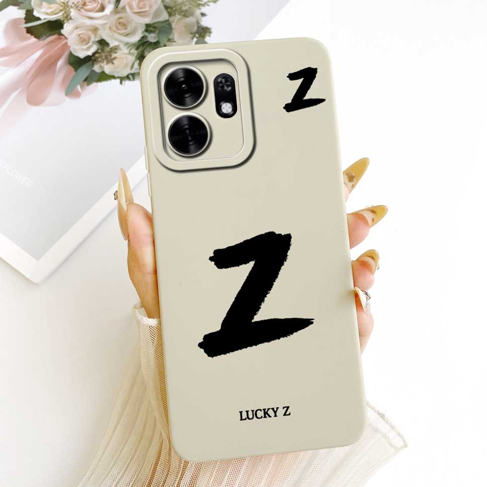 For Honor X6d X6D 5G Case LNA-NX1 Simple Lucky Letters A-Z Silicone Back Cover For Honor Play 60A 60a 5G NLA-AN00 Bumper Shell