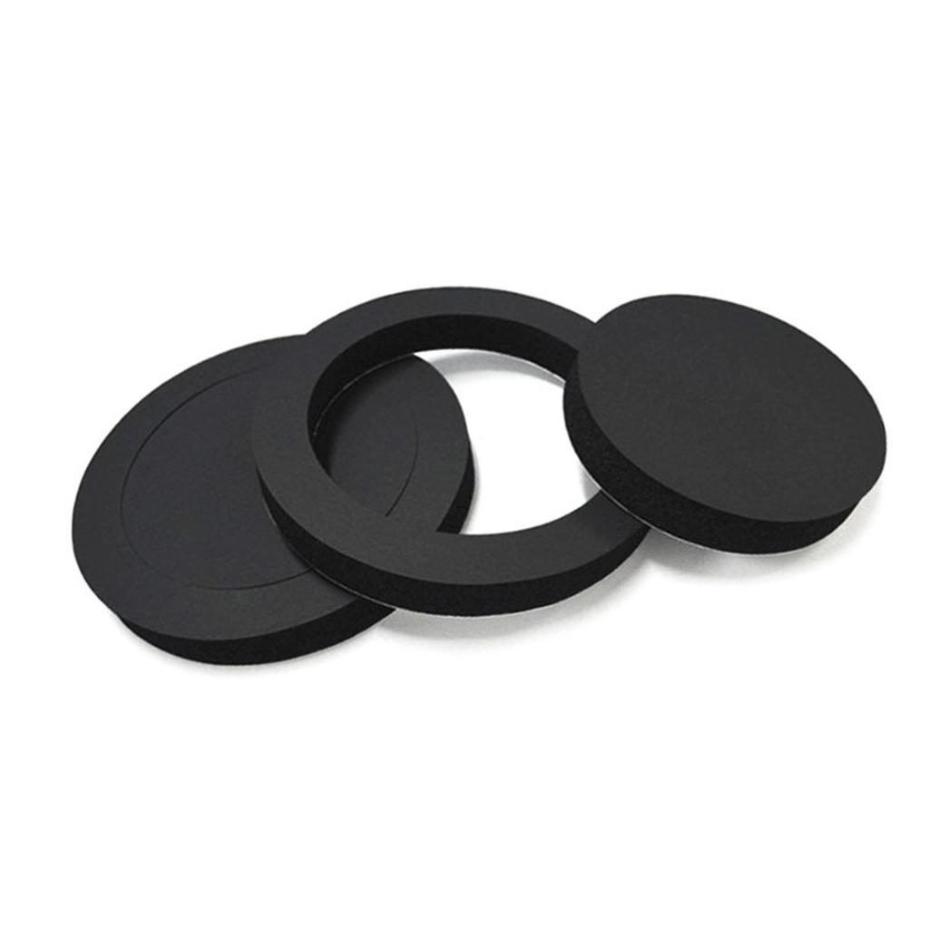 4 Pieces 6.5 Inch Foam Speaker Booster Pad, Universal Sealing Soundproofing Baffle, Door
