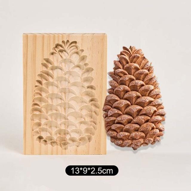 

Деревянная форма для печенья, домашняя форма для пряничного торта, рождественские 3D формы для тиснения печенья, гаджет для выпечки, кухонные принадлежности