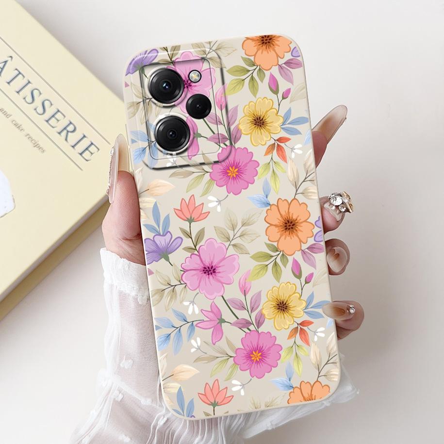 For Xiaomi Poco X5 Pro Case Cool Fashion Flower Sunset Soft Silicone Soft Protection Cover For Xiaomi Poco X5 X 5 X5Pro 5G Funda