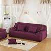 Elastic Solid Color 3 Seater Sofa Cover Dustproof Washable Stretch Couch Cover All-inclusive Extendable Sofa Protecter