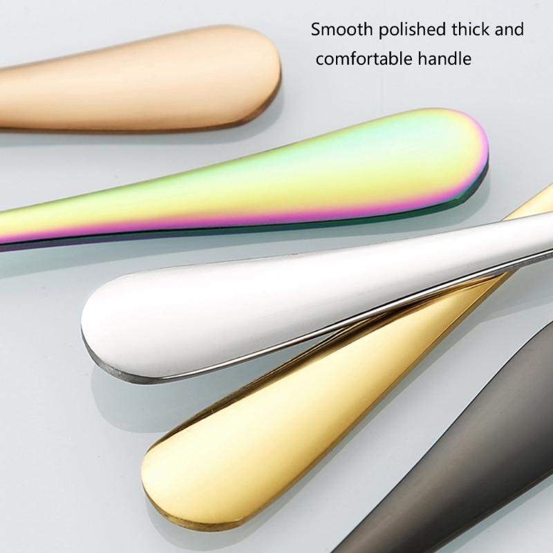 Gourd Shape Head Stainless Steel Small Shovel Spoon For Serving Ice Cream Yogurts And Other Sweet Dessert Treats