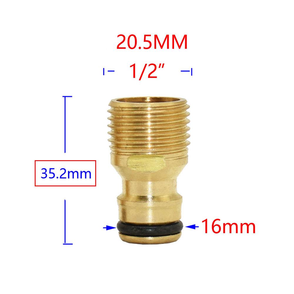 

1/2 3/4 5/8 1 резьба быстроразъемный соединитель латунный садовый адаптер для полива капельный полив медный шланг быстроразъемные фитинги 1 шт