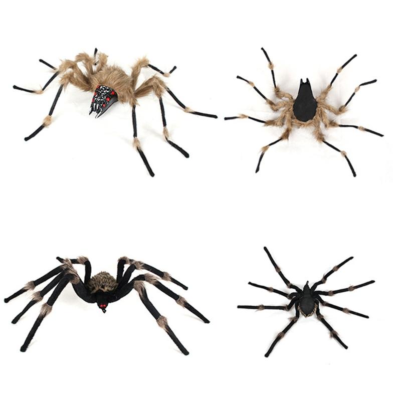 Plüschspinne Aprilscherz Requisiten Streichspielzeug mit Riesengröße Simulationsspinne Neuheit Spielzeug zur Unterhaltung Partydekoration