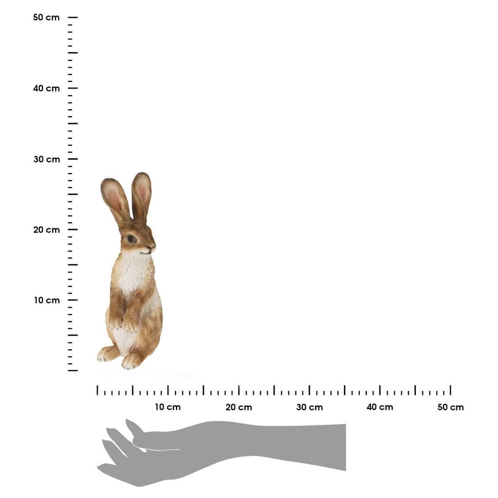 Figurka Ogrodowa Królik Stojący 26 Cm Wzór 1