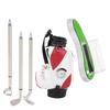 Golf Bag Pen Holder with Clock Card Case Kit for Desk Decoration Golf Gift for Golfer Fans