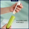Mini Travel Toothbrush Foldable Portable Small Dental Brush Folding Traveling Adult Toothbrush In Transparent Ice Cream Colors