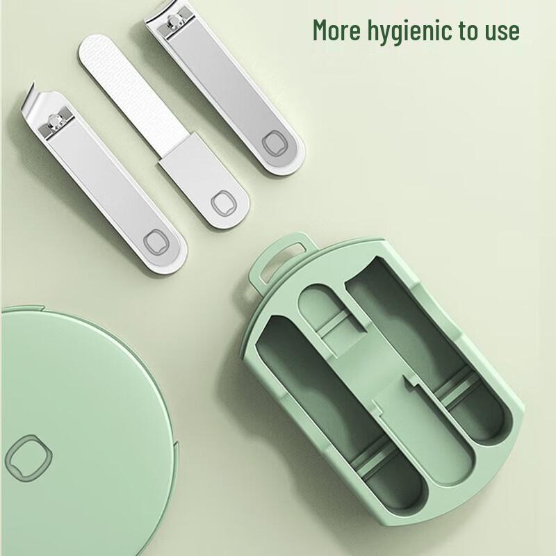 Qisu Portable 3-Piece Nail Clipper Set