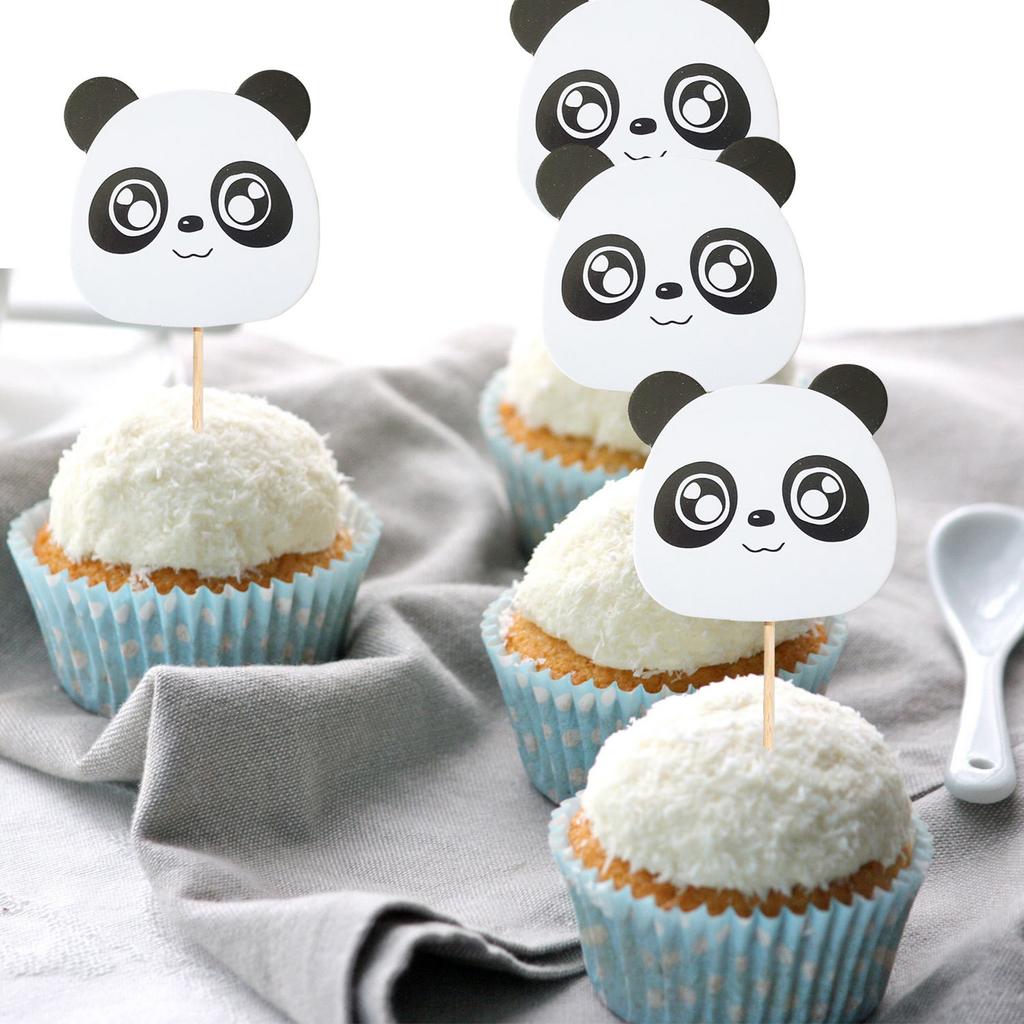 Cute Panda, Cake Topper, Cake Plugin, Creative Dessert Table Decoration, Panda Birthday Party Decoration