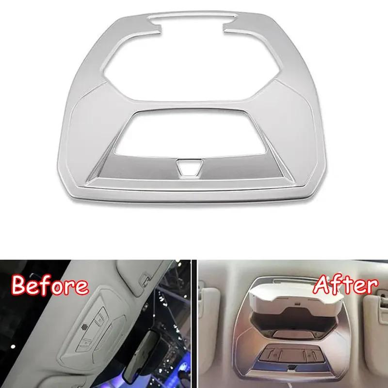 Para Ford Kuga Escape 2017 2018 ABS Cromado Teto Traseiro Dianteiro Luz de Leitura Moldura Tampa Adesivo Acessórios de Estilo para Carro