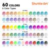 Shuttle Art Gel Ballpoint Gel Set with and Glitter Perfect for and Includes a Portable Tin Case for Easy Perfect for and Pens, 120-Pack, Water-Based