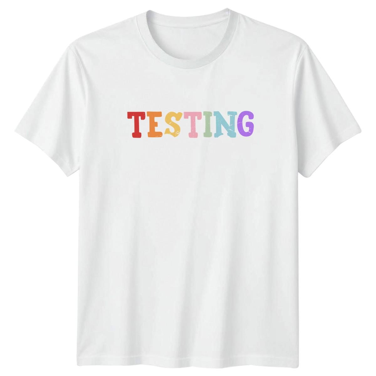 Testing Mode On T-Shirt School Testing Education Exam Gift For Him And Her S