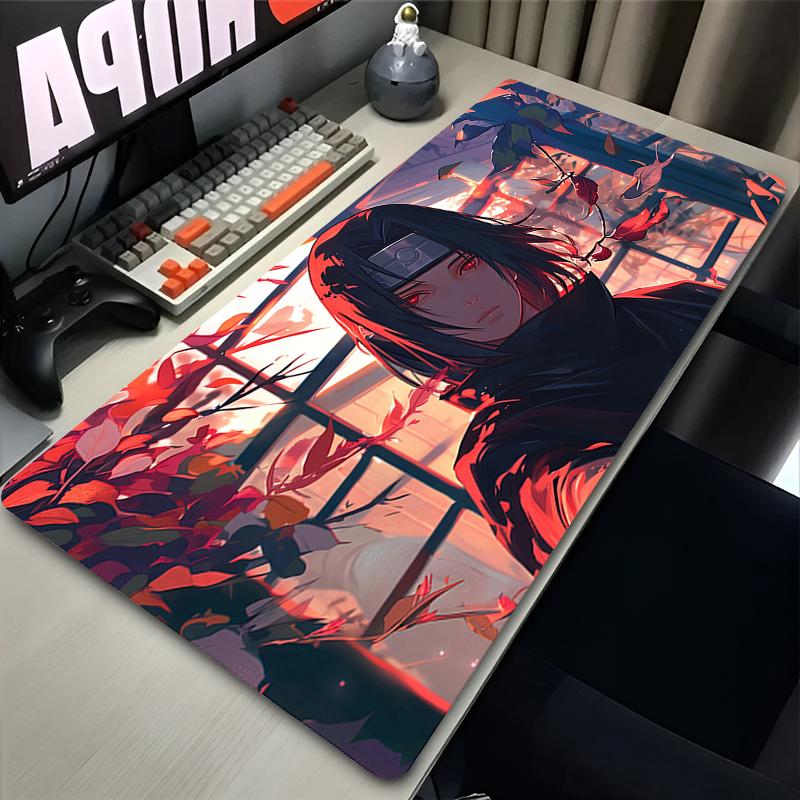 Japonia Fajna Podkładka pod Mysz Anime Laptop Czerwony Księżyc Dywanik pod Klawiaturę Gamingową XL N-narutoS Podkładka pod Mysz PC I-itachi Gracz U-uchiha Szafka Mata na Biurko