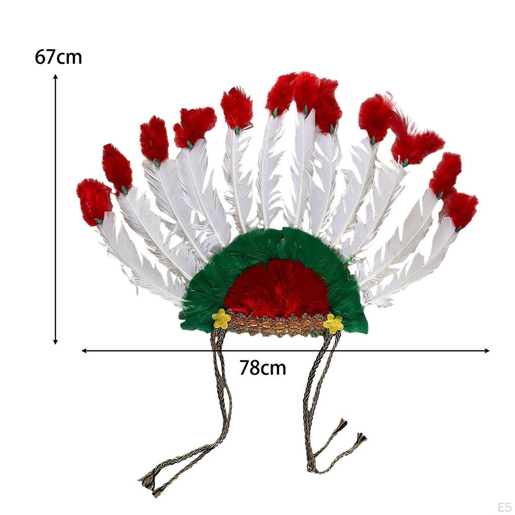 Feather Headdress Headband for Adults and Children