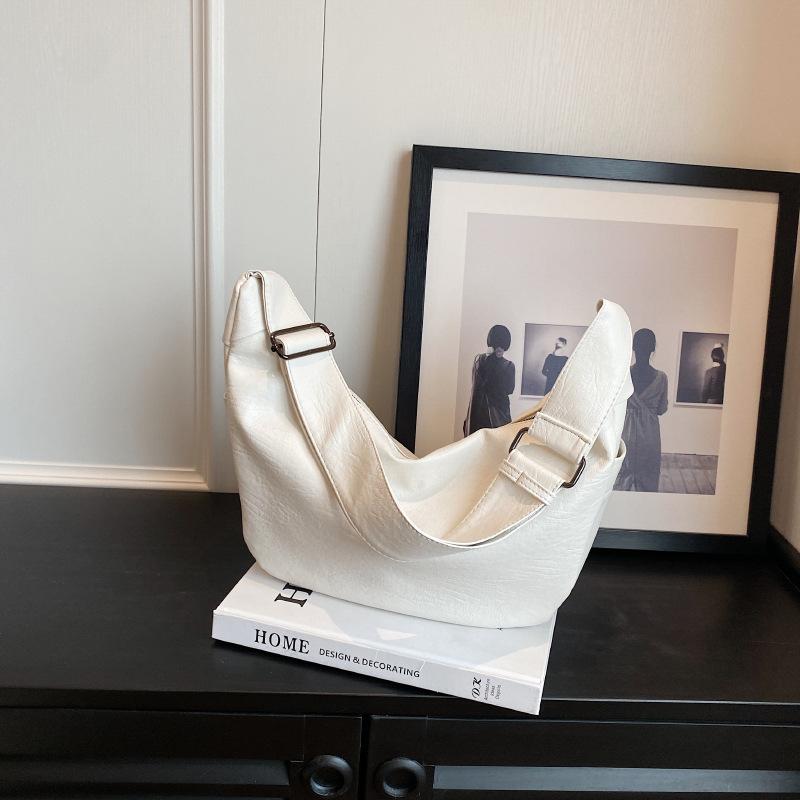 Vintage tote bag women's 2025 new trendy fashion Korean student bag class large capacity shoulder bag messenger bag