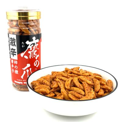 Happy Company Snacks Super Picantes Kakinotane Garra de Águia 100g x 1 Conjunto As lágrimas do picante persistente são imparáveis Um lanche básico popular Kakinotane