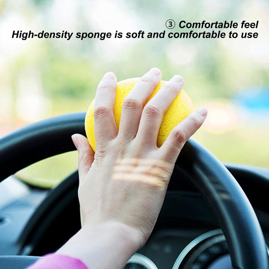 Car Applicator - Foam Car Applicator Pad | Round Ultra Soft Block