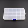 15 Grids Adjustable Storage Box for Small Jewelry Tool Box Bead Pills Organizer Nail Art Tip Case