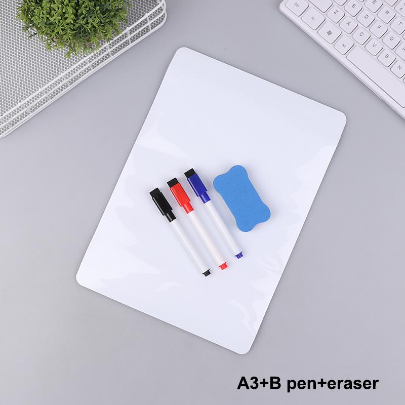 A3 A4 Size Magnetic Whiteboard Dry Erase White Boards Soft Home Office Kitchen Flexible Pad Fridge Stickers Memo Message Board