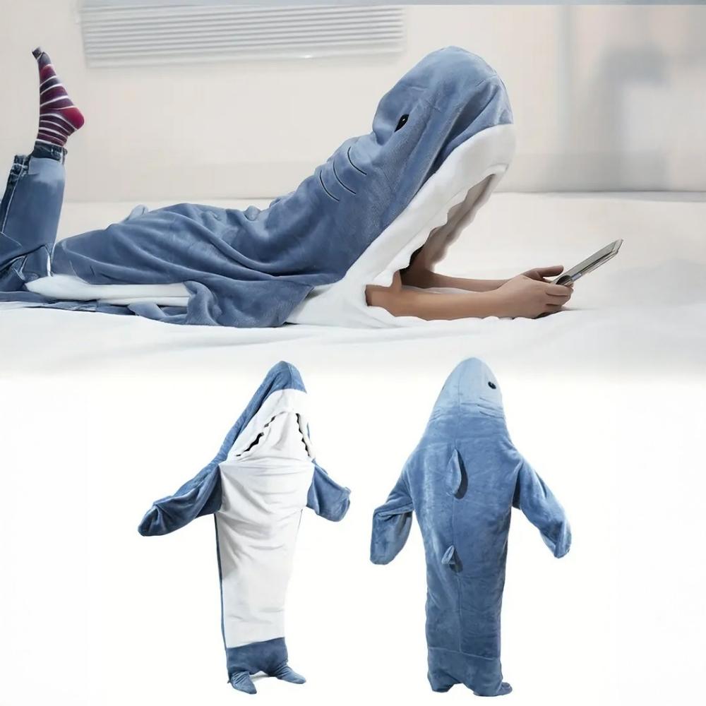 Costume Disguise Blanket Shark Shark Fin Warm Nice Sleeping Bag L