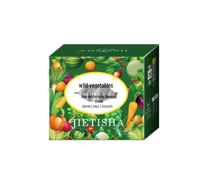 Jietisha Deep Cleansing & Moisturizing Vegetable Cream - Oil Control, Gentle, Non-Irritating, Blackhead Cleanser 100g Tub