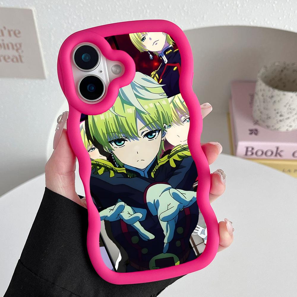 Mato seihei no slave Tenka Izumo Wavy Edge TPU Mobile Phone Case for iPhone 17 16 15 14 13 12 11 Air Pro Max Plus Colorful Cover