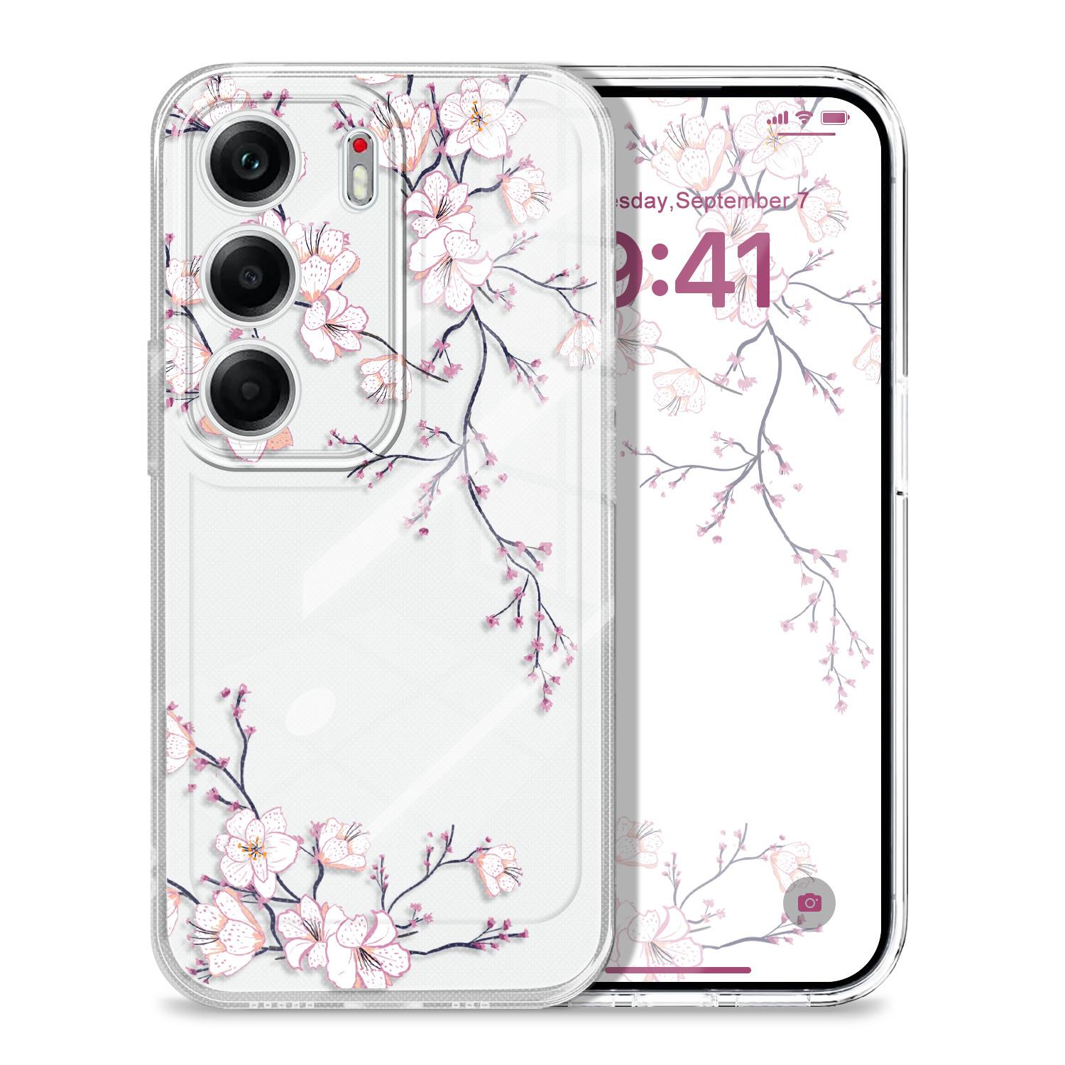 

Flower Dance Transparent Phone Case For Tecno Spark 30 30C 20 10 Pova 7 4 Pro Plus Ultra GO Tecno Camon 40 Pro 5G TPU Cover Tecno Spark 10 прозорий