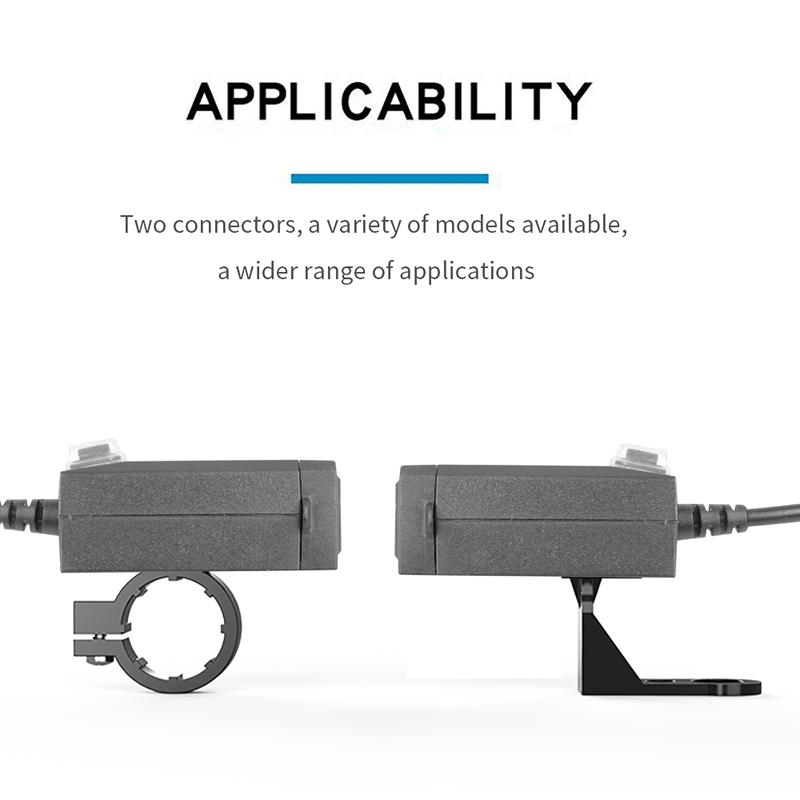 Motorcycle Vehicle-Mounted Charger Waterproof Usb Adapter 12V Phone Dual Usb Port Quick Charge 3.0 With Switch Moto Accessory