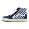 Vans Sk8 Classics Lona Confortável Versátil Durável Tênis de Skate Cano Alto Unissex Azul Branco VN0A32QG4M0