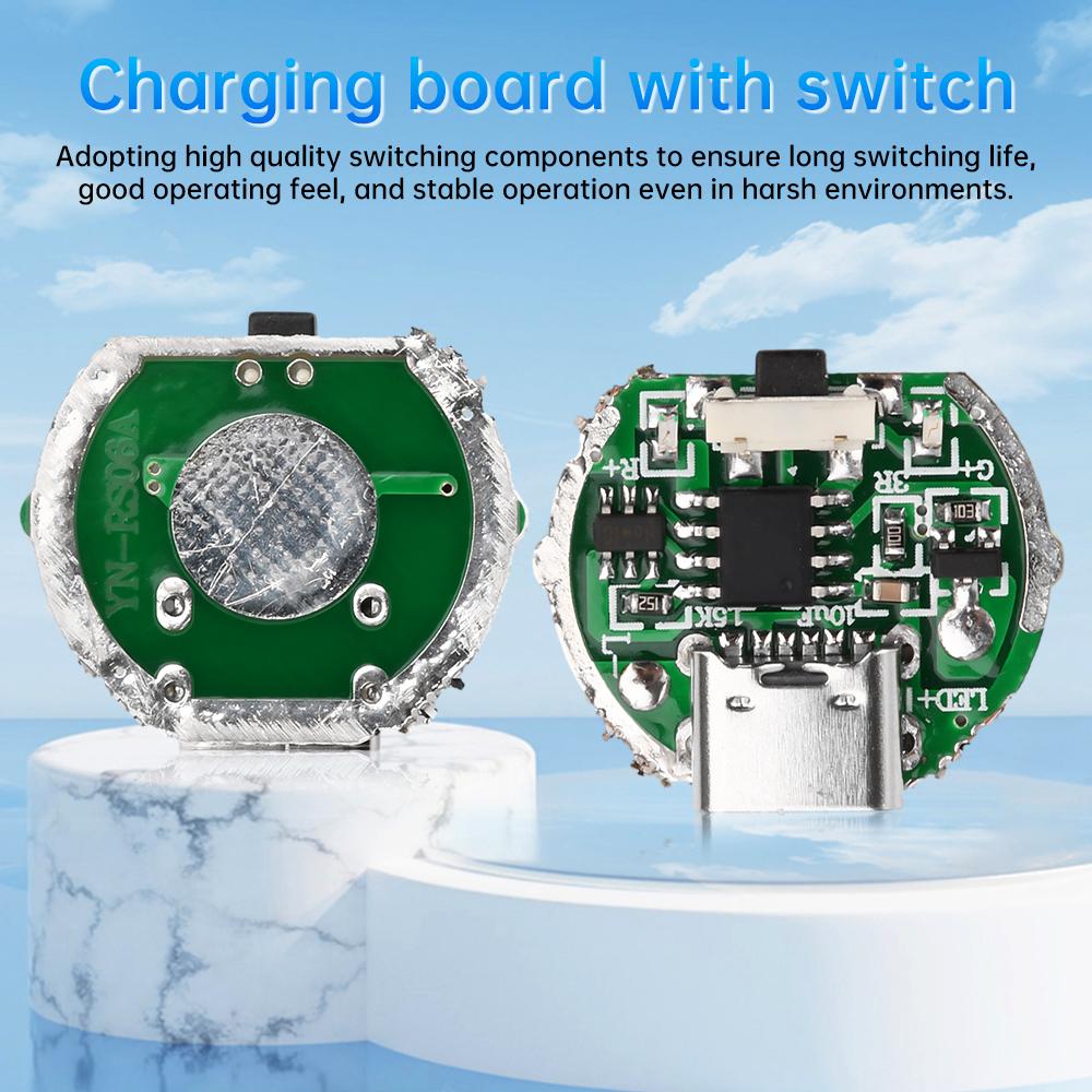 

5PCS 2-speed Flashlight Driver Board 10W Flashlight Driver Accessories Circuit Board Overcharge Protect Circuit Board For 18650 5PCS