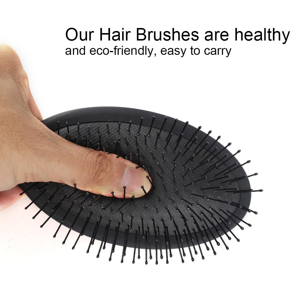 Plastic Cushion Massage Hair Brush for Detangling Anti-Knot Nylon Bristle Oval Hairbrush Volumizing Hair Styling Comb Ultra Soft Hair Brushes