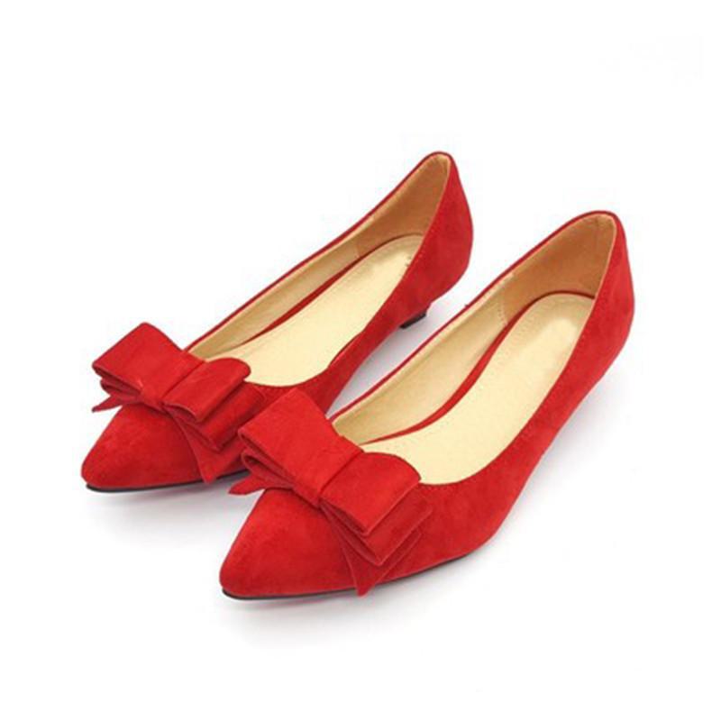 Korean Spring Women's Suede Low-Heel Black Shoes with Sweet Butterfly Design