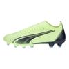 Puma Scarpe da Calcio Uomo Ultra Match Punta Rotonda Allacciate AG FG Erba Artificiale Erba Naturale Scarpe da Calcio Nero Verde 106900-01